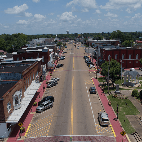 Hardin County downtown street view
