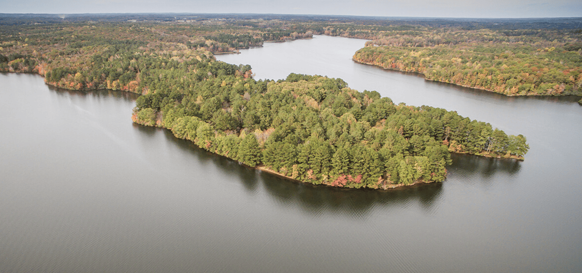 Henderson county lake and river view